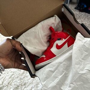 Jordan Kids Sneakers Red White